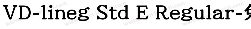 VD-lineg Std E Regular字体转换